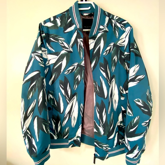 Ted Baker Leaf Print Bomber Jacket - Picture 1 of 6